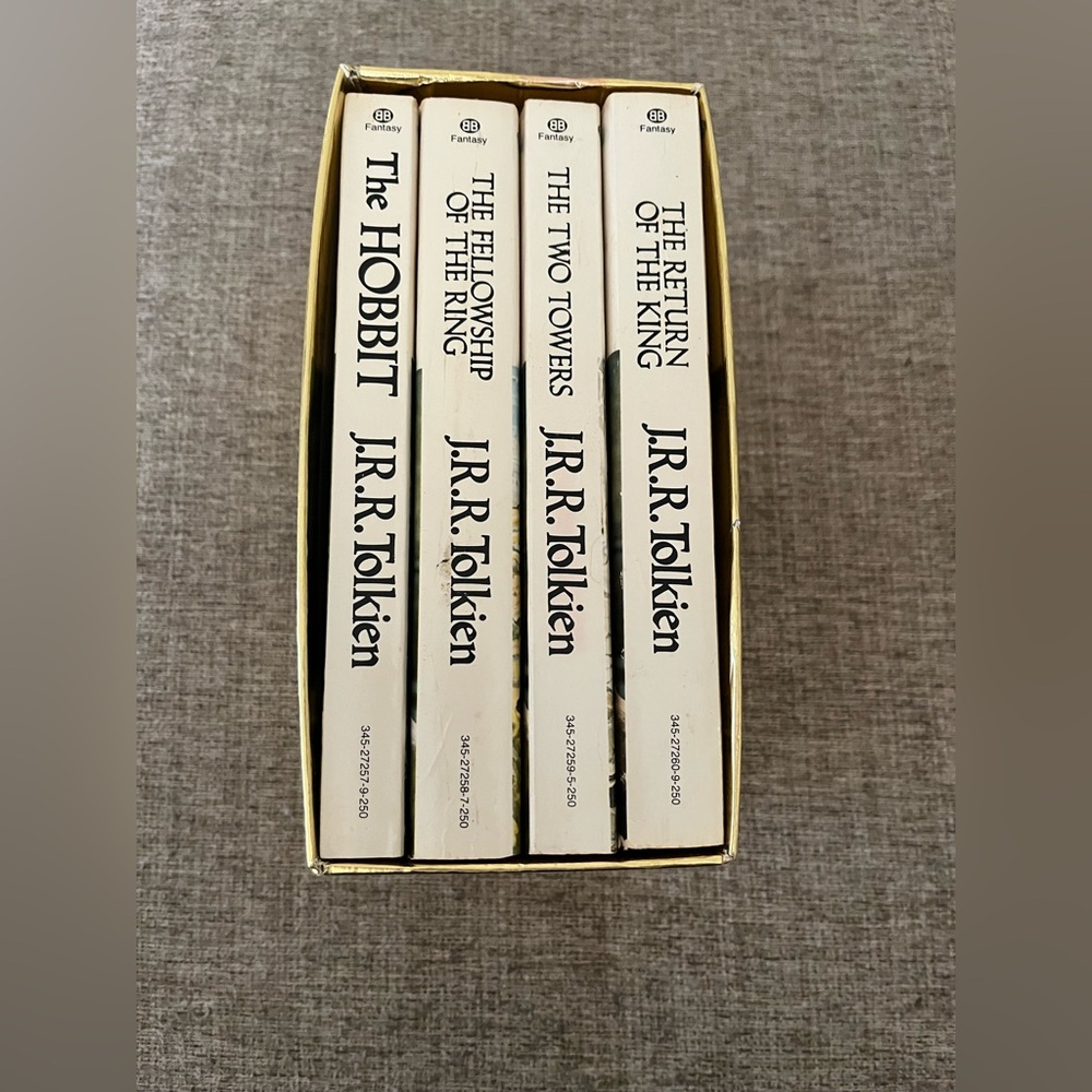 1965 J.R.R. Tolkien Book Set - The Lord of the Rings Trilogy and The Hobbit